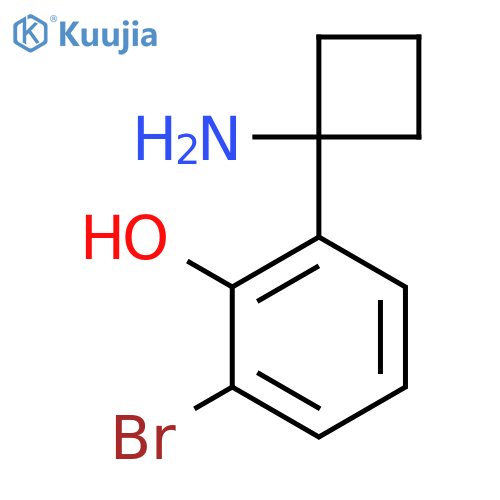 2-(1-aminocyclobutyl)-6-bromophenol structure