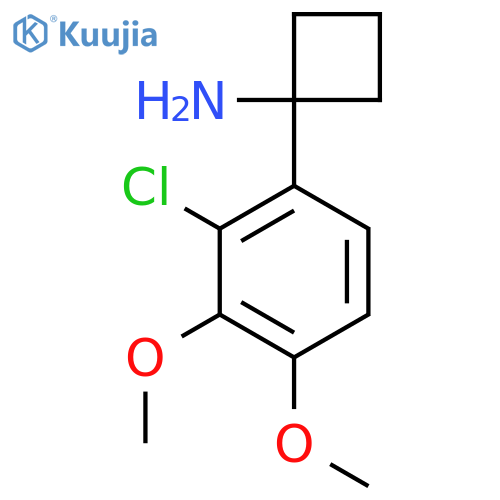 1-(2-chloro-3,4-dimethoxyphenyl)cyclobutan-1-amine structure