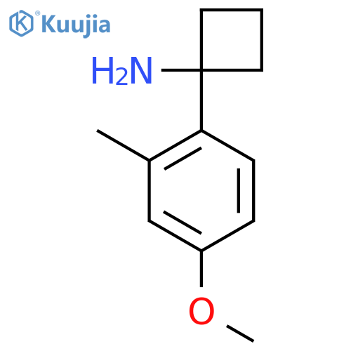 1-(4-methoxy-2-methylphenyl)cyclobutan-1-amine structure