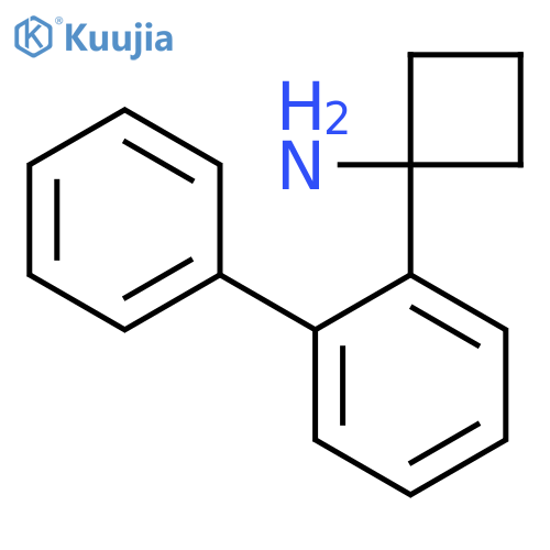 1-(2-phenylphenyl)cyclobutan-1-amine structure