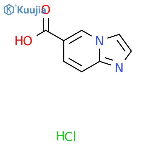 Imidazo[1,2-a]pyridine-6-carboxylic acid hydrochloride structure