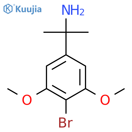 2-(4-bromo-3,5-dimethoxyphenyl)propan-2-amine structure