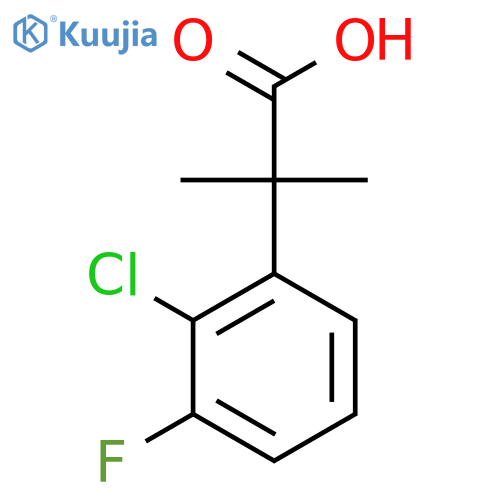 2-(2-Chloro-3-fluorophenyl)-2-methylpropanoic acid structure