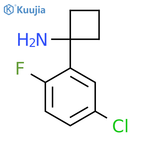 1-(5-chloro-2-fluorophenyl)cyclobutan-1-amine structure