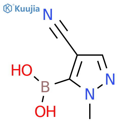 4-Cyano-1-methyl-1H-pyrazole-5-boronic acid structure