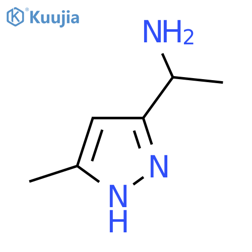1-(5-methyl-1H-pyrazol-3-yl)ethan-1-amine structure