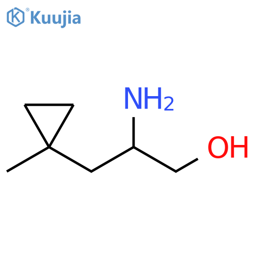 2-amino-3-(1-methylcyclopropyl)propan-1-ol structure