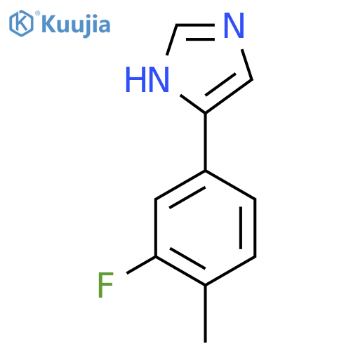 4-(3-fluoro-4-methylphenyl)-1H-imidazole structure