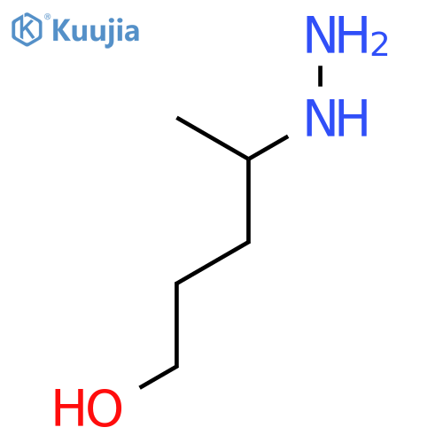 4-hydrazinylpentan-1-ol structure