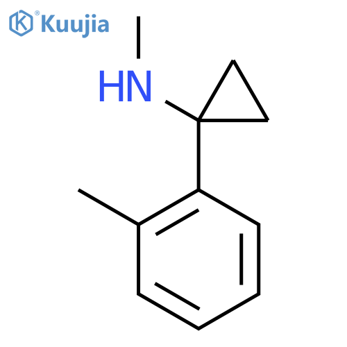 N-methyl-1-(2-methylphenyl)cyclopropan-1-amine structure