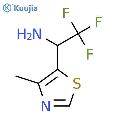 2,2,2-trifluoro-1-(4-methyl-1,3-thiazol-5-yl)ethan-1-amine structure