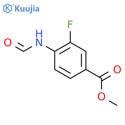Methyl 3-fluoro-4-formamidobenzoate structure