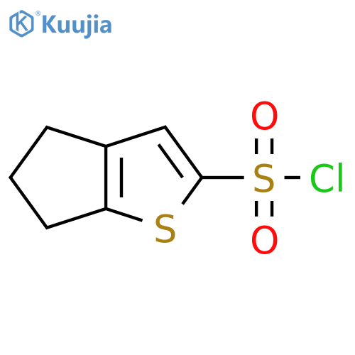 4H,5H,6H-cyclopentabthiophene-2-sulfonyl chloride structure
