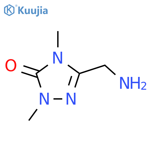 3-(aminomethyl)-1,4-dimethyl-4,5-dihydro-1H-1,2,4-triazol-5-one structure
