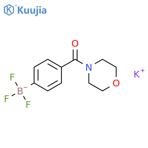 Potassium 4-(Morpholine-4-carbonyl)phenyltrifluoroborate structure