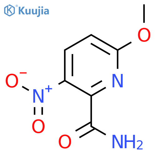6-Methoxy-3-nitropyridine-2-carboxamide structure