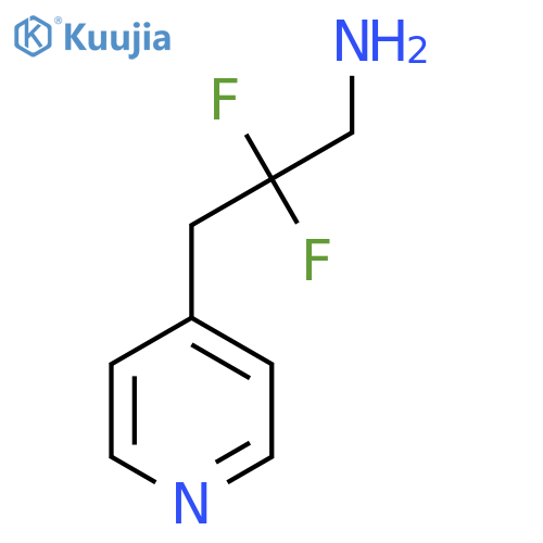 2,2-difluoro-3-(pyridin-4-yl)propan-1-amine structure