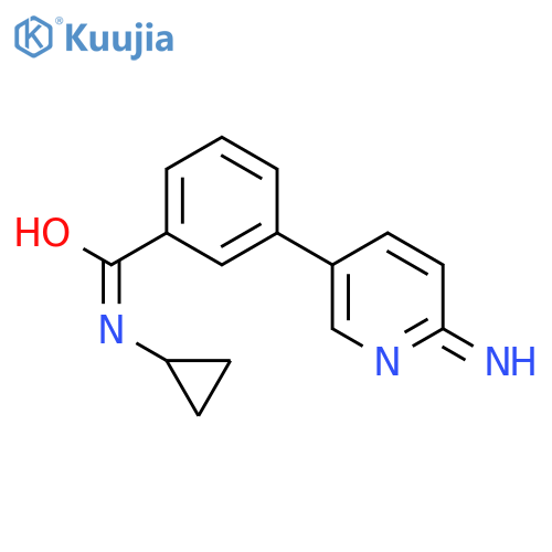 3-(6-aminopyridin-3-yl)-N-cyclopropylbenzamide structure
