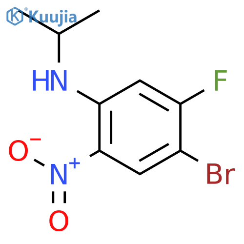 4-Bromo-5-fluoro-N-isopropyl-2-nitroaniline structure