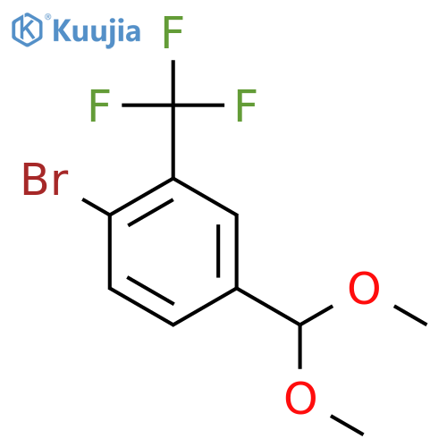 4-Bromo-3-(trifluoromethyl)benzaldehyde Dimethyl Acetal structure