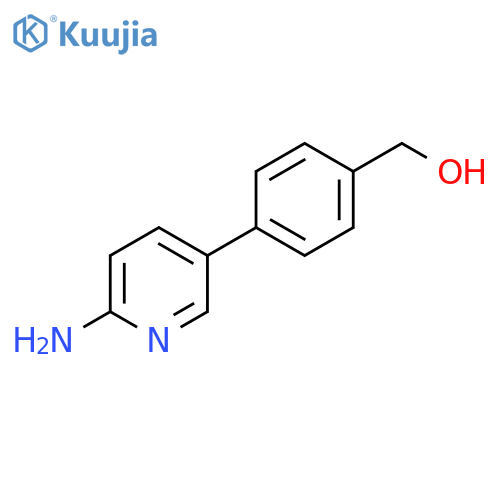 [4-(6-Amino-pyridin-3-yl)-phenyl]-methanol structure