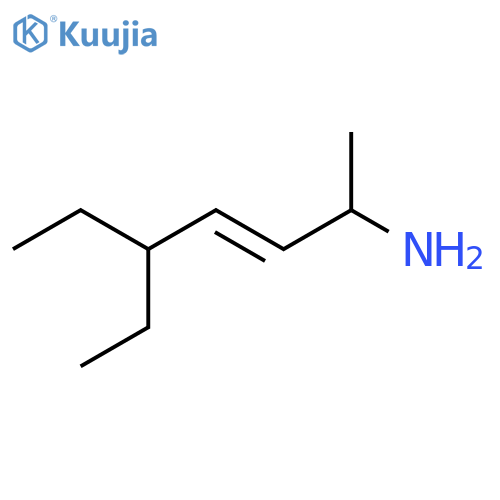 5-ethylhept-3-en-2-amine structure