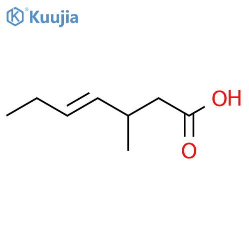 3-methylhept-4-enoic acid structure