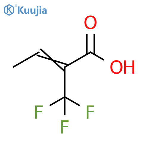 2-(trifluoromethyl)but-2-enoic acid structure