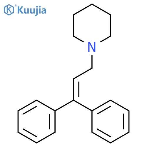 Piperidine,1-(3,3-diphenyl-2-propen-1-yl)- structure