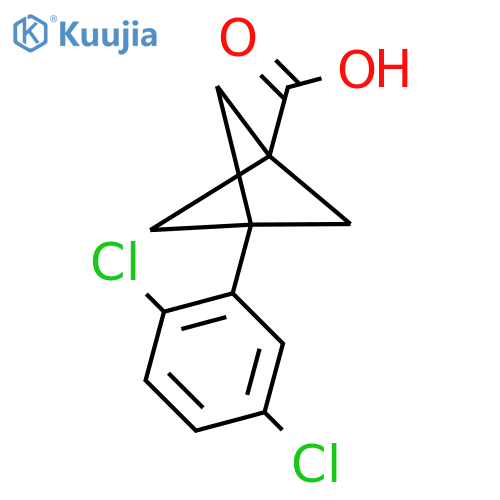 3-(2,5-Dichlorophenyl)bicyclo[1.1.1]pentane-1-carboxylic acid structure