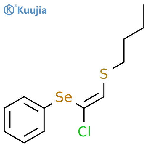 Benzene, [[(1Z)-2-(butylthio)-1-chloroethenyl]seleno]- structure