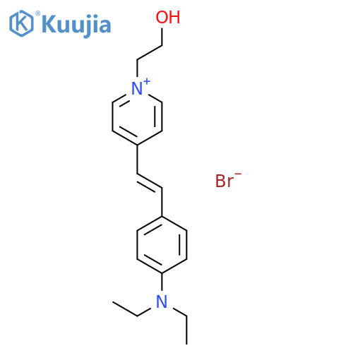Pyridinium, 4-[2-[4-(diethylamino)phenyl]ethenyl]-1-(2-hydroxyethyl)-, bromide structure
