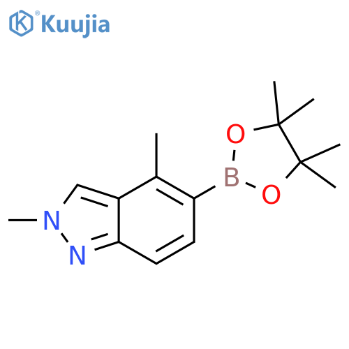 2,4-Dimethyl-5-(4,4,5,5-tetramethyl-1,3,2-dioxaborolan-2-yl)-2H-indazole structure