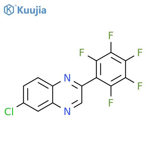 6-Chloro-2-(perfluorophenyl)quinoxaline structure