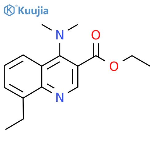 Ethyl 4-(dimethylamino)-8-ethylquinoline-3-carboxylate structure