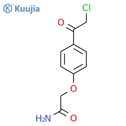 2-4-(2-chloroacetyl)phenoxyacetamide structure