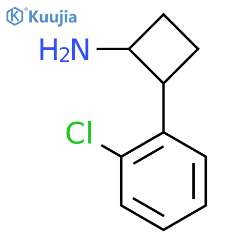 2-(2-Chlorophenyl)cyclobutan-1-amine structure