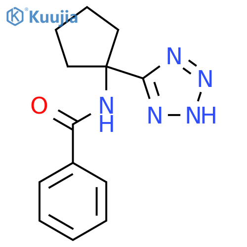N-1-(2H-1,2,3,4-tetrazol-5-yl)cyclopentylbenzamide structure
