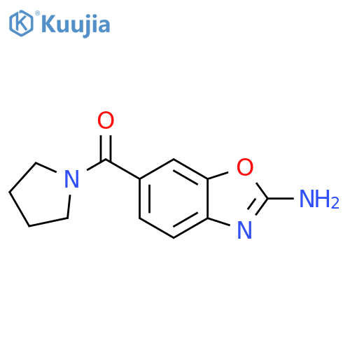 6-(Pyrrolidine-1-carbonyl)-2,3-dihydro-1,3-benzoxazol-2-imine structure