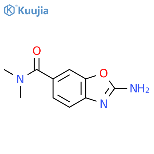 2-amino-N,N-dimethyl-1,3-benzoxazole-6-carboxamide structure