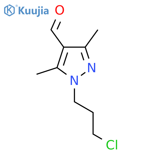 1-(3-Chloropropyl)-3,5-dimethyl-1H-pyrazole-4-carbaldehyde structure