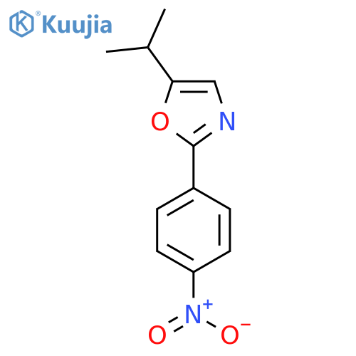 2-(4-Nitrophenyl)-5-(propan-2-yl)-1,3-oxazole structure