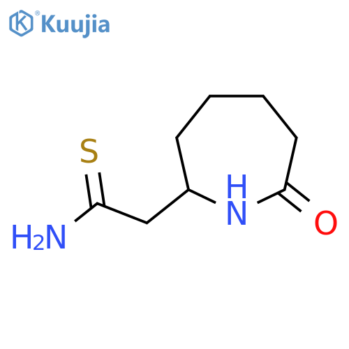 2-(7-Oxoazepan-2-yl)ethanethioamide structure