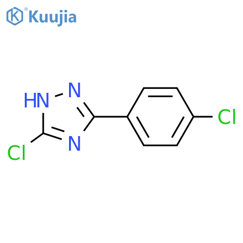 5-chloro-3-(4-chlorophenyl)-1H-1,2,4-triazole structure