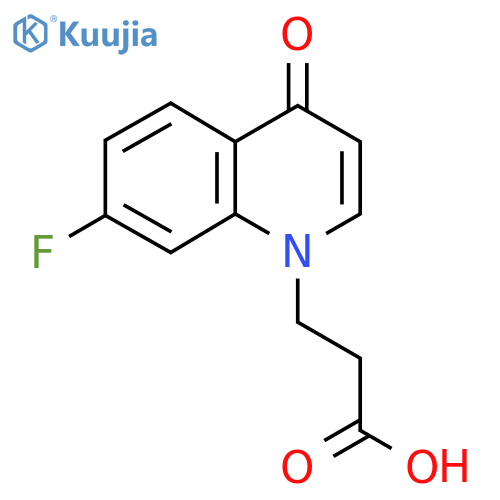 3-(7-Fluoro-4-oxo-4H-quinolin-1-yl)-propionic acid structure