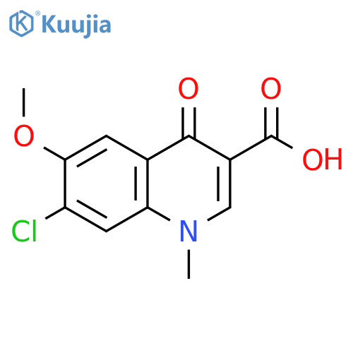7-Chloro-6-methoxy-1-methyl-4-oxo-1,4-dihydroquinoline-3-carboxylic acid structure