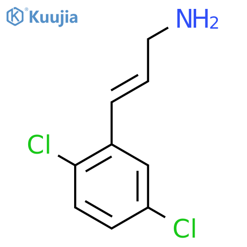 3-(2,5-dichlorophenyl)prop-2-en-1-amine structure