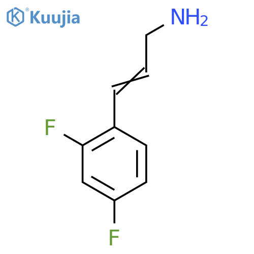 3-(2,4-difluorophenyl)prop-2-en-1-amine structure