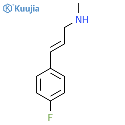 3-(4-fluorophenyl)prop-2-en-1-yl(methyl)amine structure