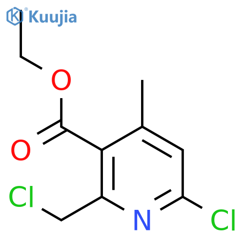 Ethyl 6-chloro-2-(chloromethyl)-4-methylnicotinate structure